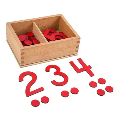 LEADER JOY Montessori Math Materials Numeral and Counters Preschool Early Learning toys for kids