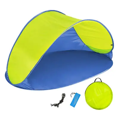 (blue/yellow) Popup beach sea tent wind sun UV protection shade shelter canopy festival new