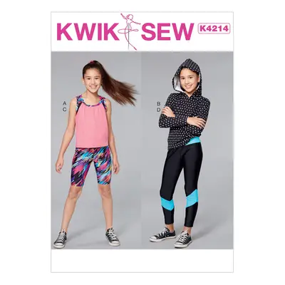 KWIK-SEW PATTERNS Kwik Sew K4214 Girls' Tank Top XXS-XS-S-M-L