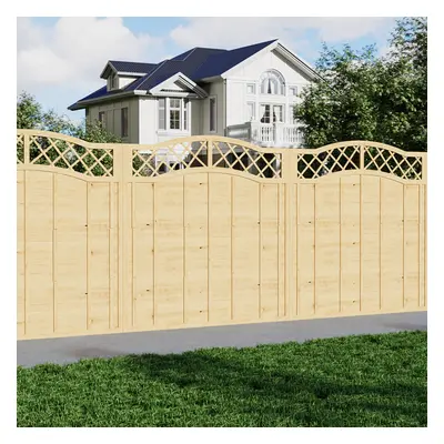 (6x6ft ) Pressure Treated Lattice Top Wooden Garden Fence Panel