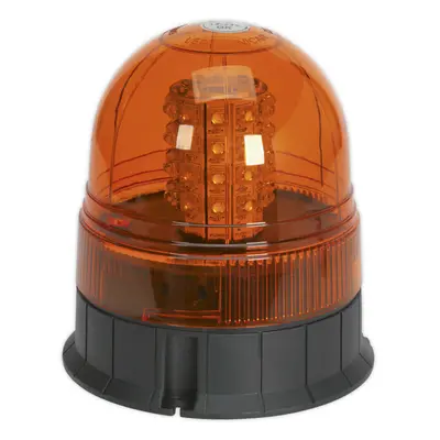 12V / 24V LED Rotating Amber Hazard Beacon Light - 3x Bolt Roof Fixing Points