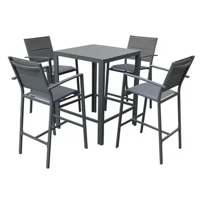 Sydney Aluminium Seat Square Bar Set