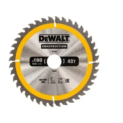 DeWalt DT1945-QZ Construction Circular Saw Blade x 30mm x 40T