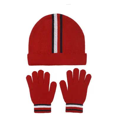 Tommy Hilfiger Boys Accessories Set Cold Weather Hat Red US