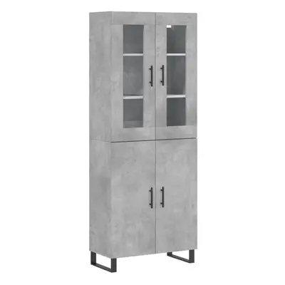 (concrete grey, doors) vidaXL Highboard Sideboard Cupboard Side Board Storage Cabinet Engineered