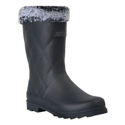 Regatta Womens/Ladies Luxley Faux Fur Lined Mid Cut Wellington Boots