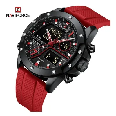 (red, 260mm) Naviforce Watches For Men Sports Digital Waterproof Multifunction Luminous Wristwat