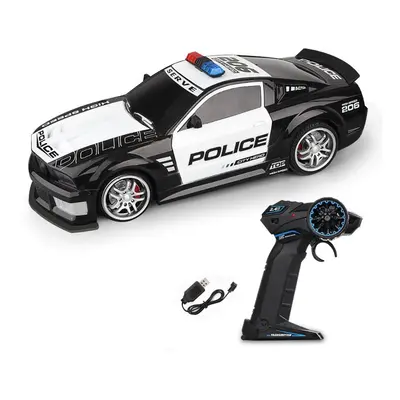 (1 Battery 1999) 1/12 Big 2.4GHz Super Fast Police RC Car Remote Control Cars Toy with Lights Du