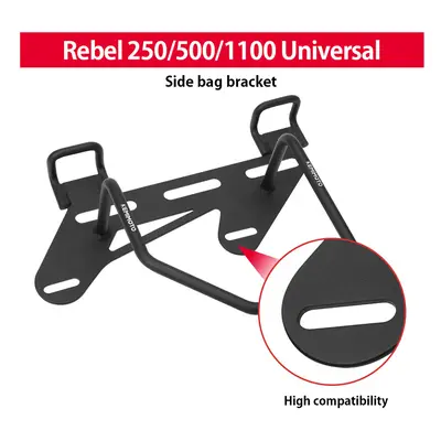 Motorcycle Saddlebag Support Bracket Side Mount Trunk Bag Holder For Honda Rebel 250 1100 Bags S