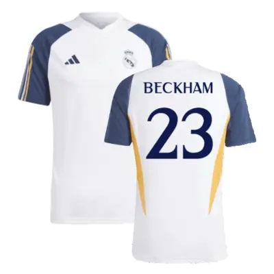 (3XL) Real Madrid Training Shirt (White) (Beckham 23)