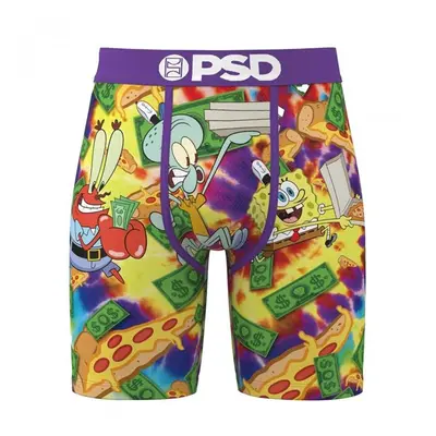 Spongebob 874036-medium-32 Square Pants Pizza Money PSD Boxer Briefs - Medium - Size