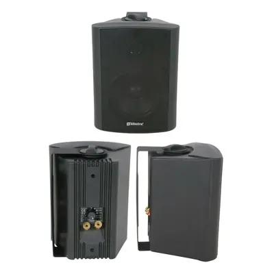 QUALITY 5.25" 90W Black Background HiFi Speaker 100V & 8ohm Wall Mount Bookshelf