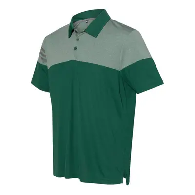 Adidas Heather 3-Stripes Block Sport Shirt Collegiate Green