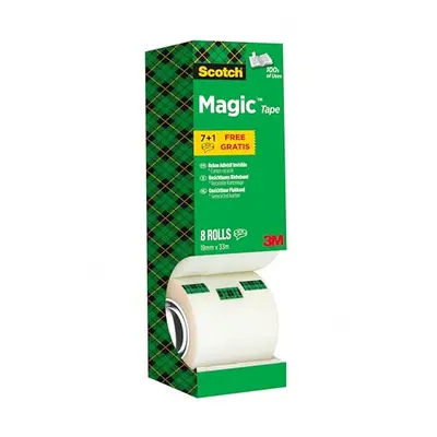 Scotch Magic Tape, Value Pack, Rolls , mm x m - Invisible Tape, For Christmas Gift Wrapping, Lab