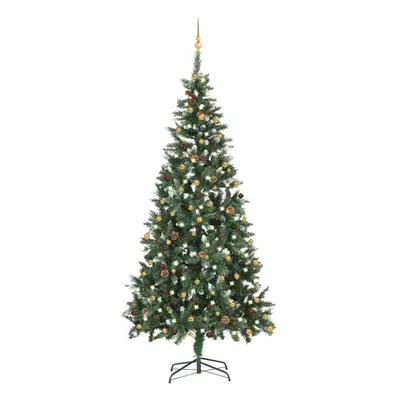 vidaXL Artificial Pre-lit Christmas Tree with Ball Set Christmas Decoration