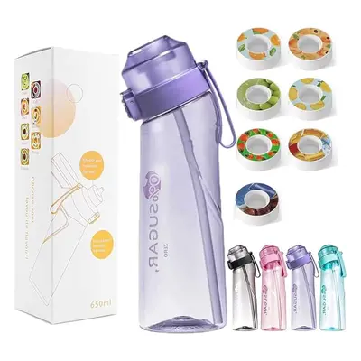 Air Water Bottle with Flavour Pods, BPA Free & Leak Proof Sugar Calorie, 650ML New Fruit Scented