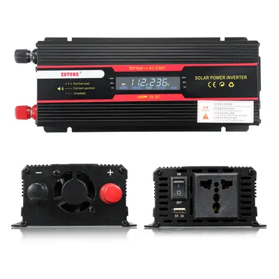 6000W Peak Car Power Inverter LCD Display DC / 24V to AC 110V / 220V Modified Sine Wave Converte