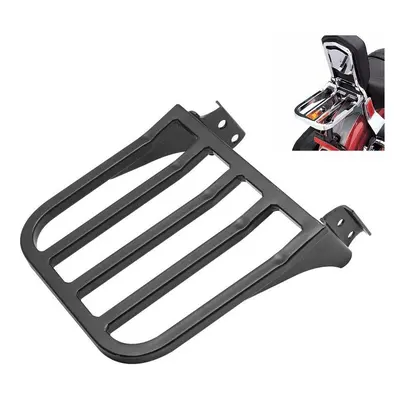 Motorcycle Black Backrest Sissy Bar Luggage Rack For Harley Sportster 883 Heritage Softail FLST 