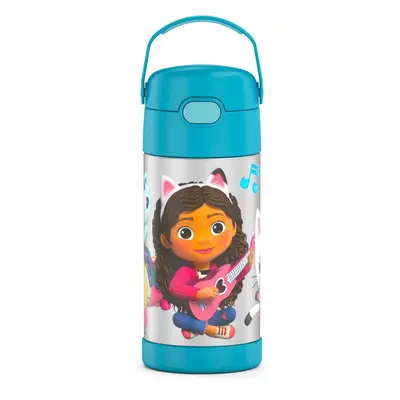 THERMOS FUNTAINER Water Bottle with Straw Ounce Gabbys Dollhouse Kids Stainless Steel Vacuum Ins