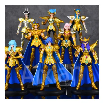 (19cm 8PCS SET) Aixlan Saint Seiya Figure Phoenix Ikki Hyoga Seiya Shiryu PVC Action Figure Amin