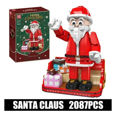 (red) Mould King Christmas Decoration Building Block The Santa Claus Model Toys Assembly Stem Br