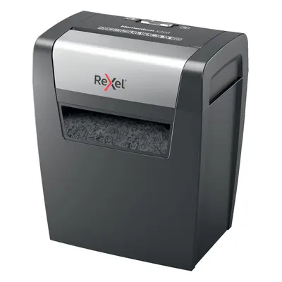 (Momentum, 8) Cross-cut shredder, sheets (70-80 gsm), litre cassette, heavy duty, black