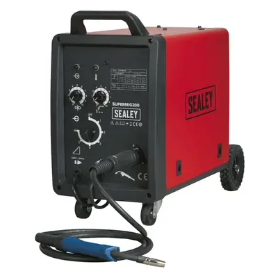 200A MIG Welder - Forced Air Cooling System - Non-Live Euro Torch - 230V Supply