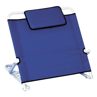 Adjustable Bed Back Rest - Blue Canvas Back Support - Different Angles