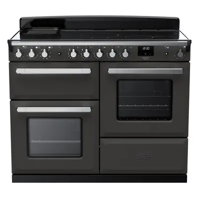 Rangemaster Estel Deluxe 110cm Electric Range Cooker with Induction Hob - Slate / Chrome - A Rat