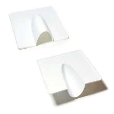 Qty White Brick Buster Plate Cable Wall Entry Tidy Cover Satellite Coaxial