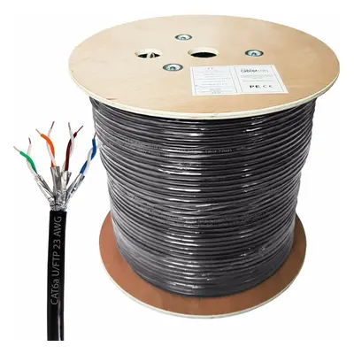 305m CAT6a Outdoor Rated Shielded Cable Pure Copper AWG FTP Data Reel Drum