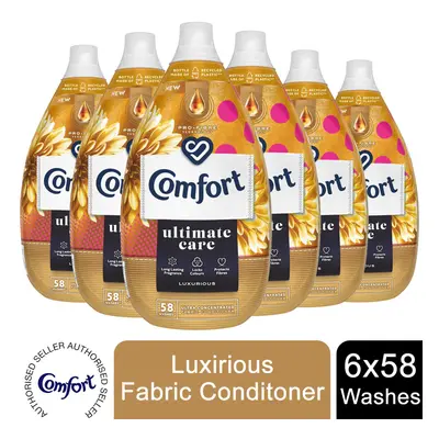 (Luxurious) 6xof870ml Comfort Liquid Fabric Conditioner 58W