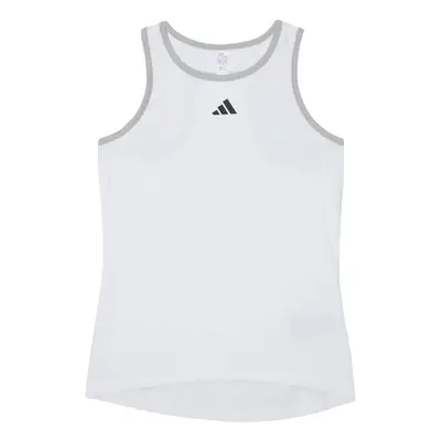 adidas Girls' Club Tank Top White Medium