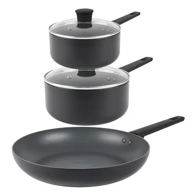 Russell Hobbs COMBO-8809 Piece Pan Set ? 16/20 cm Saucepans, cm Frying Pan, Non-Stick, Induction