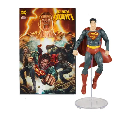 McFarlane Toys DC Comics Black Adam Comic + Superman Figure CM