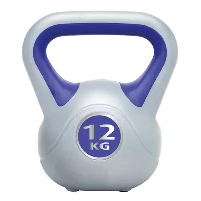 12KG Vinyl Gripped Kettlebell - Podwer Coated Cast Iron - Kettle Bell Swing