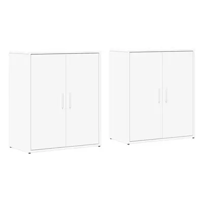 vidaXL Sideboards Cupboard Side Cabinet Highboard pcs White Engineered Wood