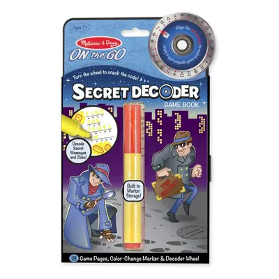 Melissa & Doug On the Go Spy Mystery Secret Decoder Book With Decoder Wheel and Magic-Reveal Pen