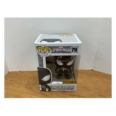 Funko Spider-Man POP! Marvel Black Suit Spider-Man Exclusive Vinyl Bob