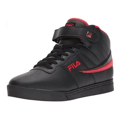 Fila Mens Everyday Sport Athletic Casual HighTop Vulc MID Lace Up Sneaker Shoes Black RedBlack