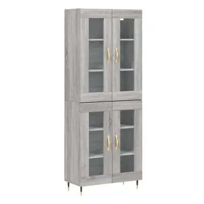 (grey sonoma, drawers) vidaXL Highboard Sideboard Tall Storage Cabinet Side Cabinet Engineered W