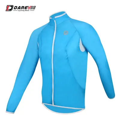 (Blue, Asian-4XL) Man Cycling Jacket Soft New Waterproof Windproof Woemn Cycling Long Sleeve Jac