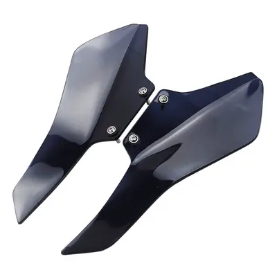 (Black) Motorcycle Wind Deflector Leg Protector Side Fairing Windshield Fits For