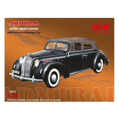 ICM24022 - ICM 1:24 - Admiral Cabriolet Soft Top, WWII German Car