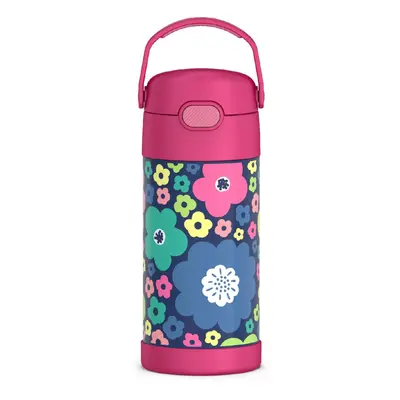 THERMOS FUNTAINER Water Bottle with Straw Ounce Mod Flowers Kids Stainless Steel Vacuum Insulate