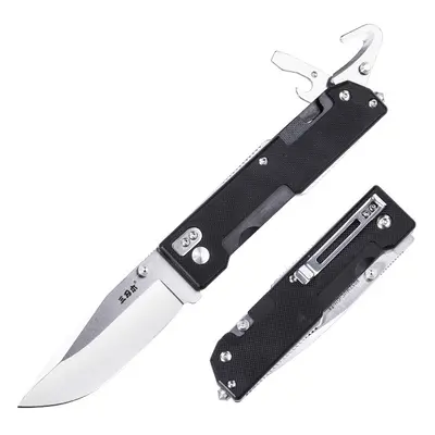 (9052MUC-GH-T4) SANRENMU Multifunctional Outdoor Folding Knife 12c27 Blade G10 Handle Camping Su