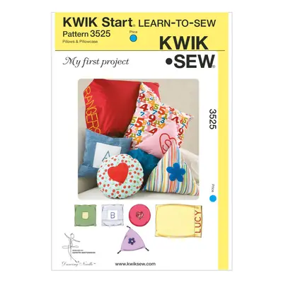 Kwik Sew K3525 My First Project Pillows and Pillowcase Sewing Pattern