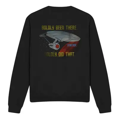 (XL, Black) Star Trek Unisex Adult Boldly Did That Sweatshirt