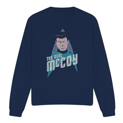 (XXL, Navy) Star Trek Unisex Adult The Real McCoy Sweatshirt