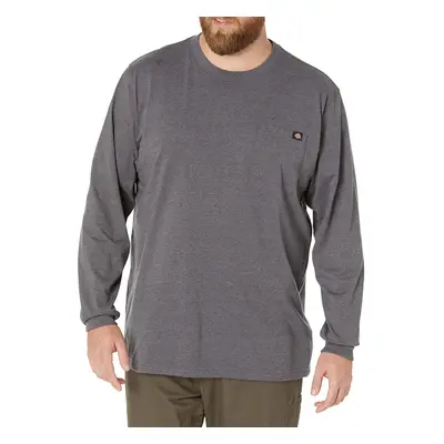 Dickies Men's Long Sleeve Heavyweight Crew Neck Charcoal Gray Heather SM